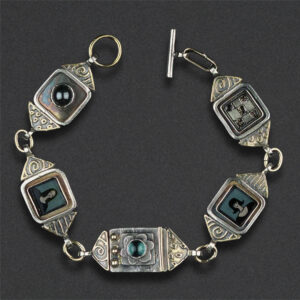 Image of Bracelet 1, Sterling silver, polyshrink,