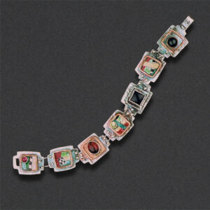 Image of Bracelet 2, Sterling silver, semi-precious stones, mixed media